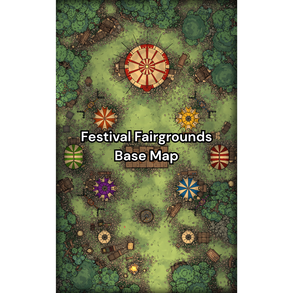 Festival Fairgrounds RPG Battlemap Pack [26x42]