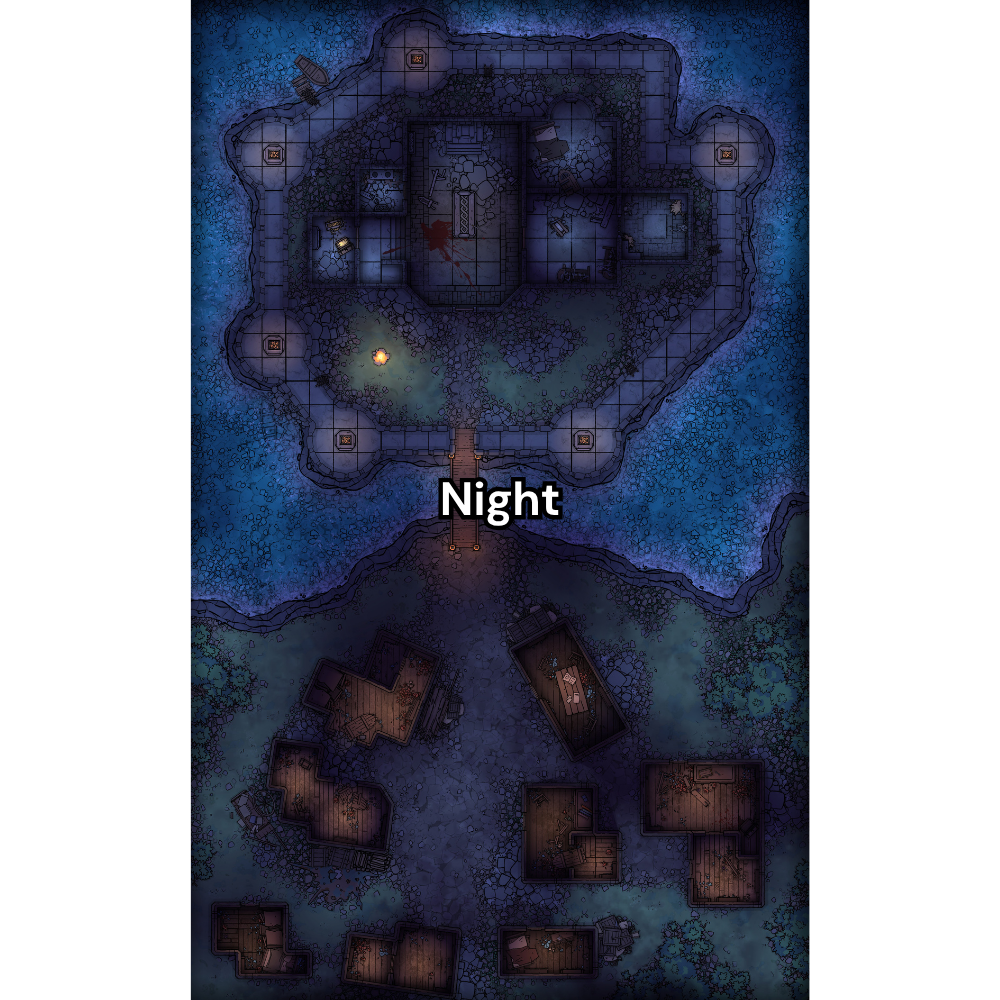 Coastal Fort RPG Battlemap Pack [26x42]