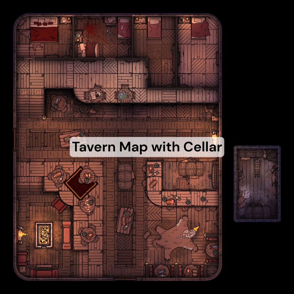 Ultimate Tavern Battle Map Bundle [20x20]
