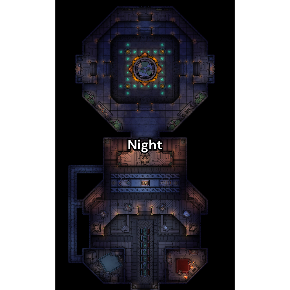 Guild Hall RPG Battlemap Pack [26x42]
