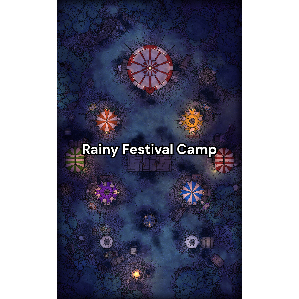 Festival Fairgrounds RPG Battlemap Pack [26x42]