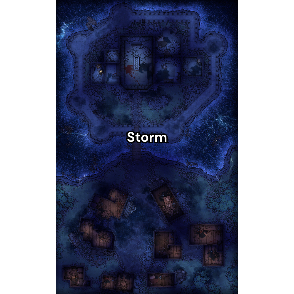 Coastal Fort RPG Battlemap Pack [26x42]