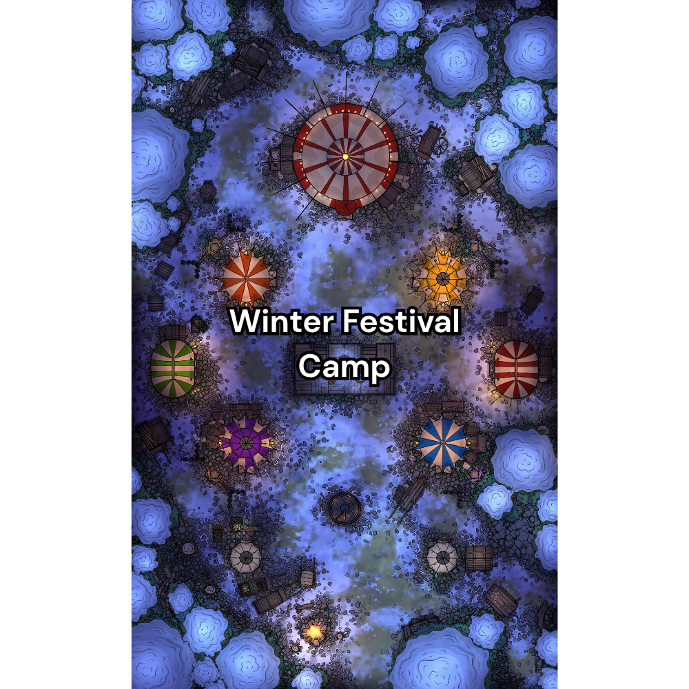 Festival Fairgrounds RPG Battlemap Pack [26x42]