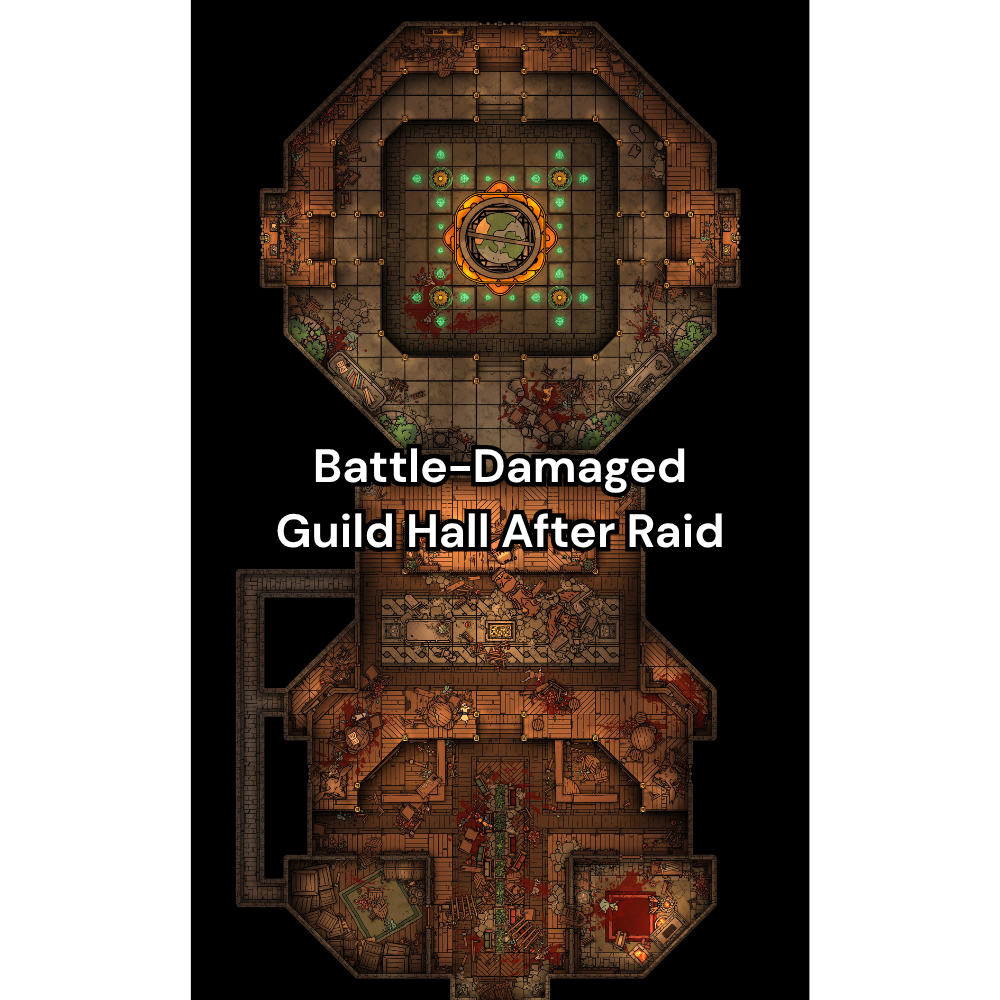 Guild Hall RPG Battlemap Pack [26x42]