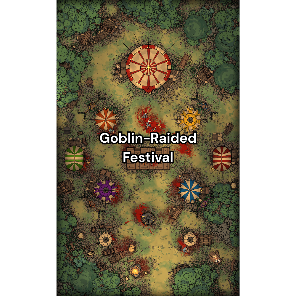 Festival Fairgrounds RPG Battlemap Pack [26x42]