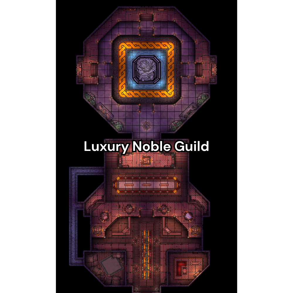 Guild Hall RPG Battlemap Pack [26x42]