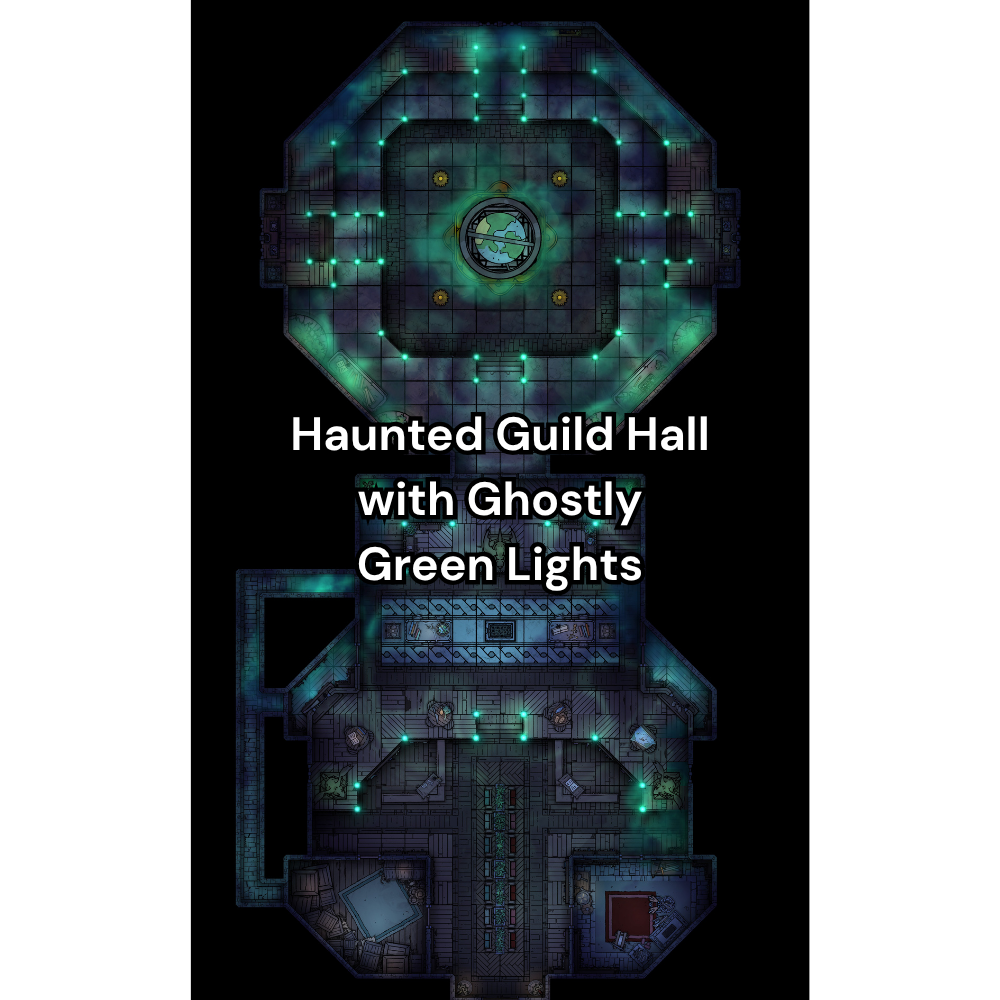 Guild Hall RPG Battlemap Pack [26x42]