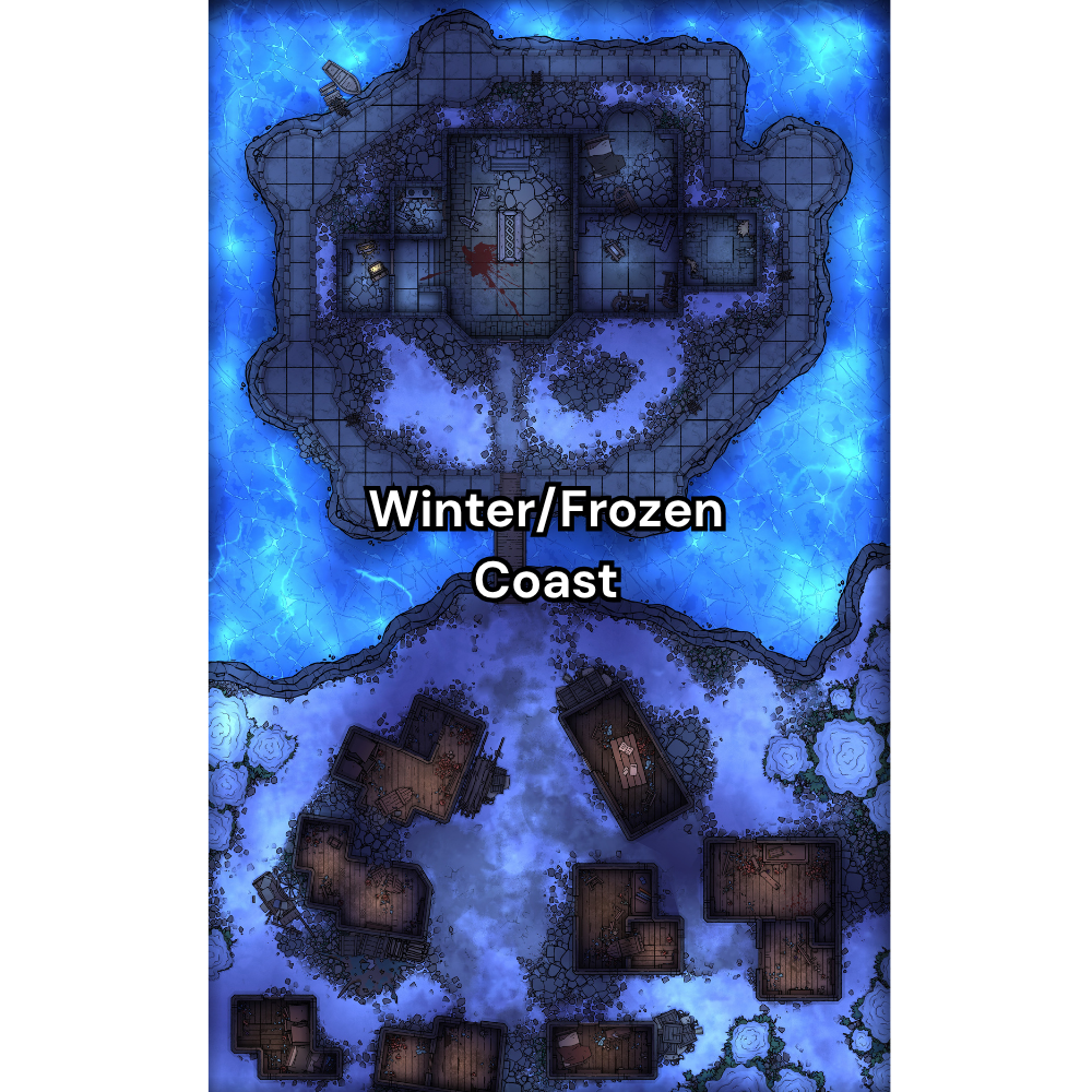 Coastal Fort RPG Battlemap Pack [26x42]